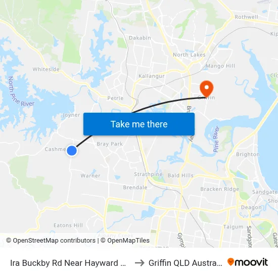 Ira Buckby Rd Near Hayward Ave to Griffin QLD Australia map