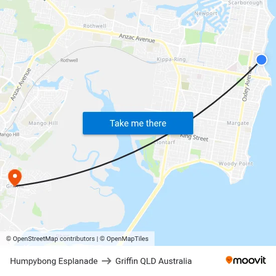 Humpybong Esplanade to Griffin QLD Australia map