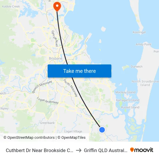 Cuthbert Dr Near Brookside Cct to Griffin QLD Australia map