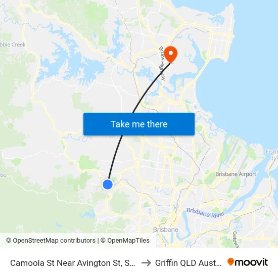 Camoola St Near Avington St, Stop 37 to Griffin QLD Australia map