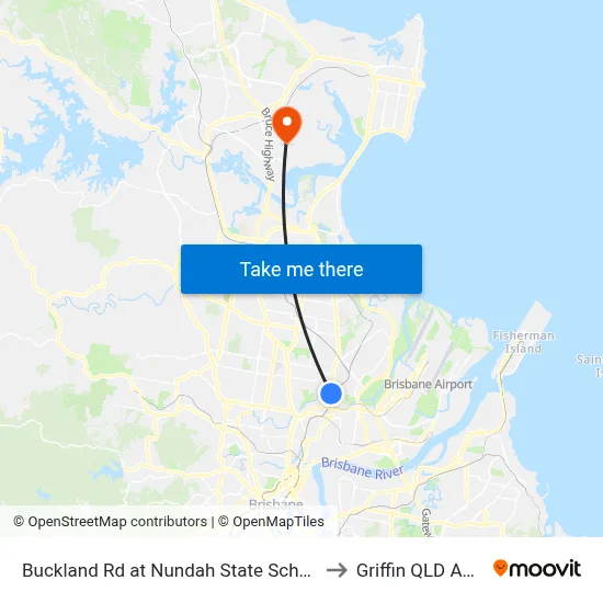 Buckland Rd at Nundah State School, Stop 38a to Griffin QLD Australia map