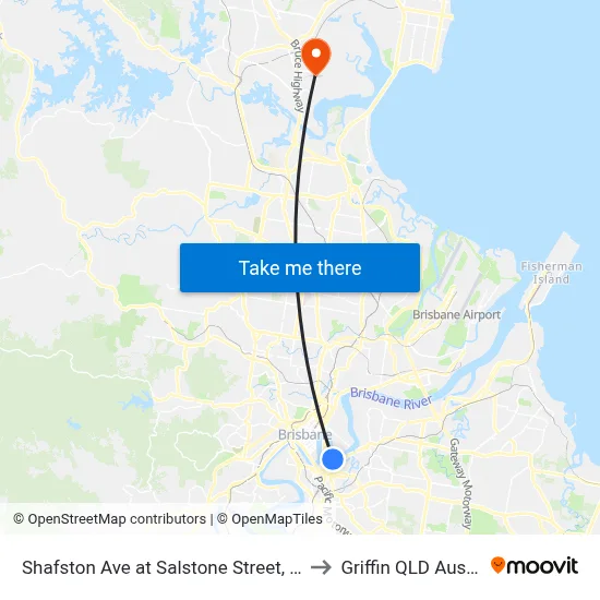 Shafston Ave at Salstone Street, Stop 11 to Griffin QLD Australia map