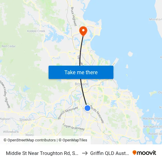 Middle St Near Troughton Rd, Stop 54 to Griffin QLD Australia map