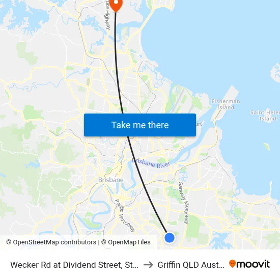 Wecker Rd at Dividend Street, Stop 64a to Griffin QLD Australia map