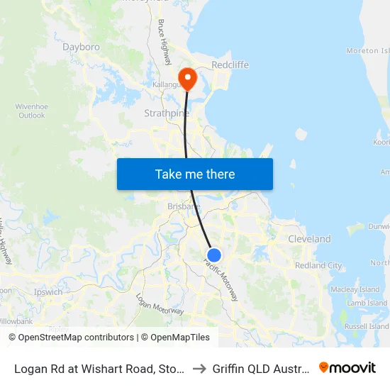 Logan Rd at Wishart Road, Stop 39 to Griffin QLD Australia map