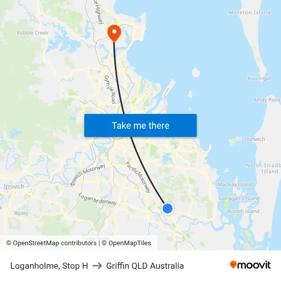 Loganholme, Stop H to Griffin QLD Australia map