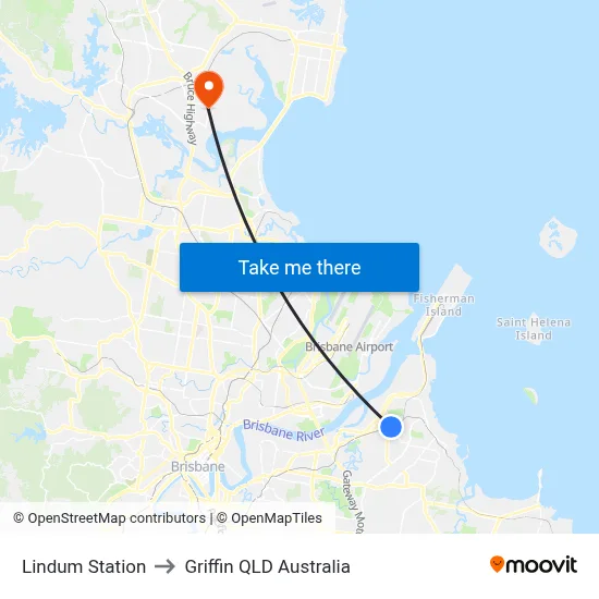 Lindum Station to Griffin QLD Australia map