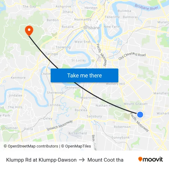 Klumpp Rd at Klumpp-Dawson to Mount Coot tha map