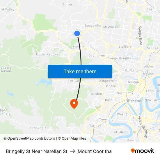 Bringelly St Near Narellan St to Mount Coot tha map