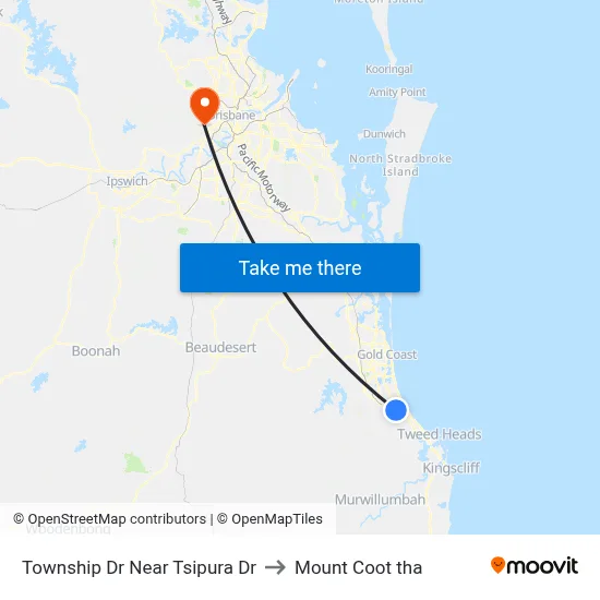 Township Dr Near Tsipura Dr to Mount Coot tha map