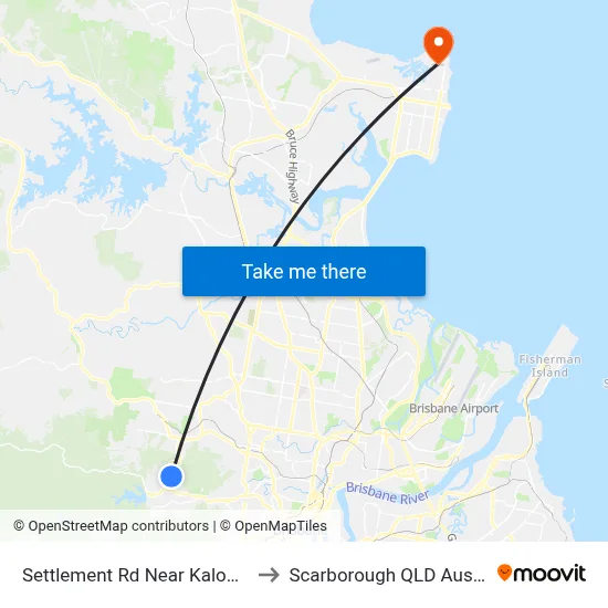 Settlement Rd Near Kaloma Rd to Scarborough QLD Australia map
