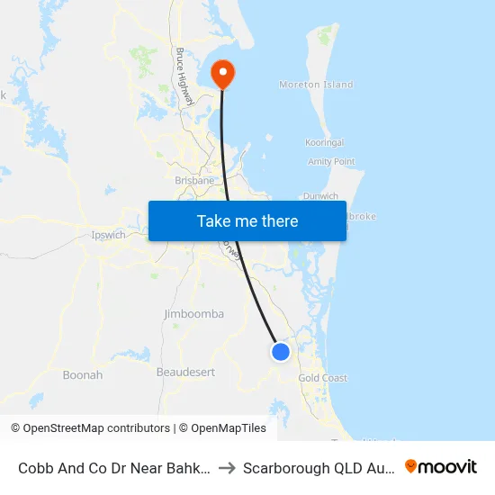Cobb And Co Dr Near Bahkeeta St to Scarborough QLD Australia map