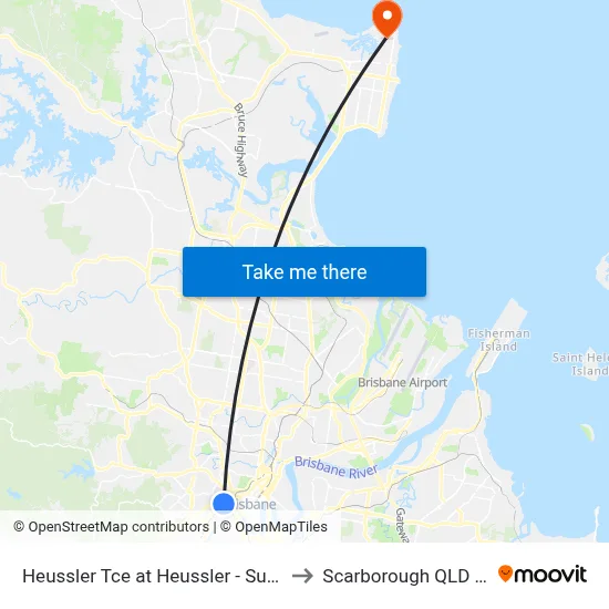 Heussler Tce at Heussler - Suncorp, Stop 5 to Scarborough QLD Australia map