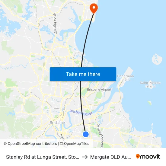 Stanley Rd at Lunga Street, Stop 39/40 to Margate QLD Australia map