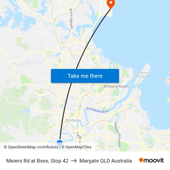 Meiers Rd at Bses, Stop 42 to Margate QLD Australia map