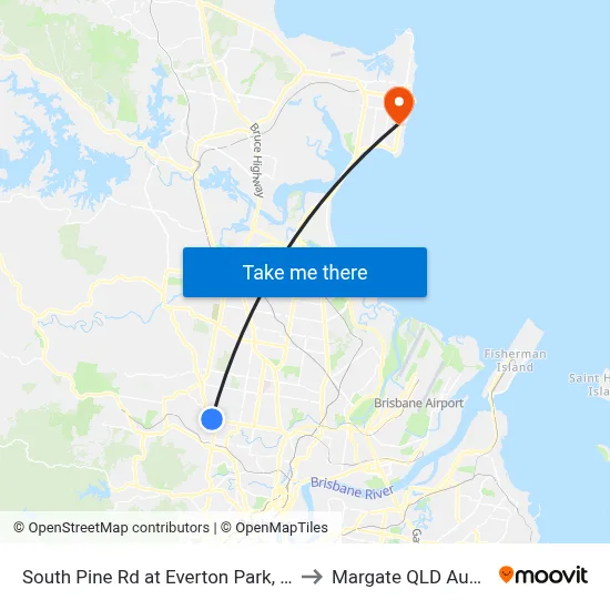 South Pine Rd at Everton Park, Stop 37 to Margate QLD Australia map