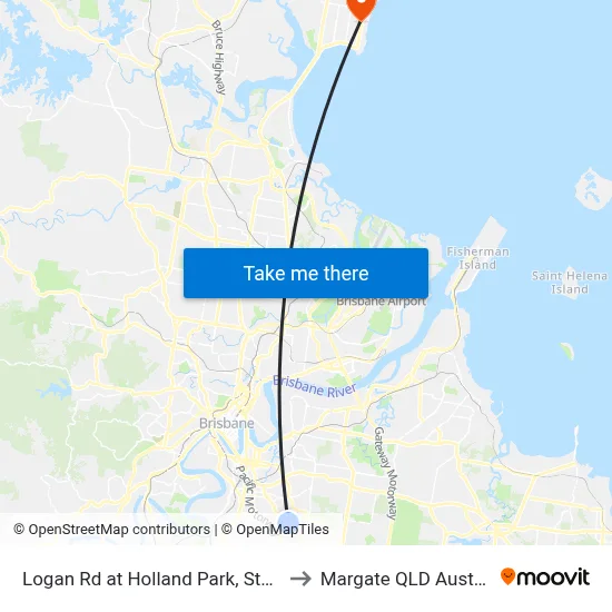 Logan Rd at Holland Park, Stop 29 to Margate QLD Australia map