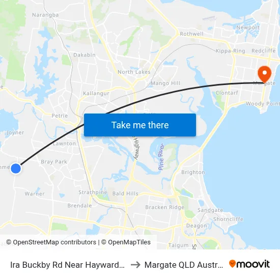 Ira Buckby Rd Near Hayward Ave to Margate QLD Australia map