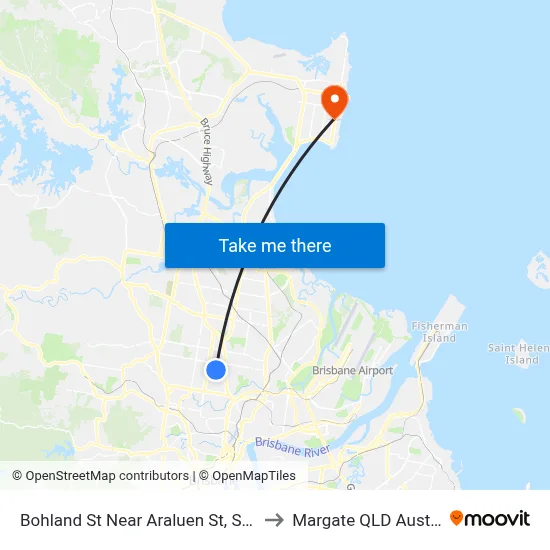 Bohland St Near Araluen St, Stop 48 to Margate QLD Australia map