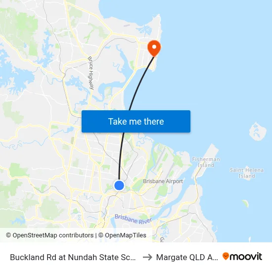 Buckland Rd at Nundah State School, Stop 38a to Margate QLD Australia map