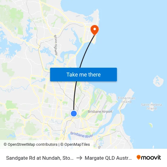 Sandgate Rd at Nundah, Stop 2 to Margate QLD Australia map