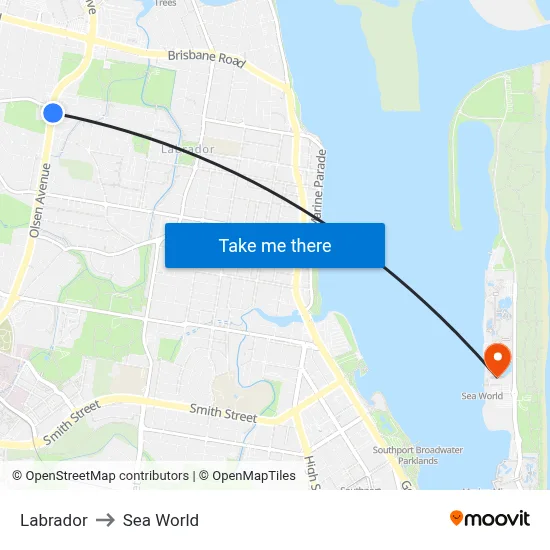 Labrador to Sea World map