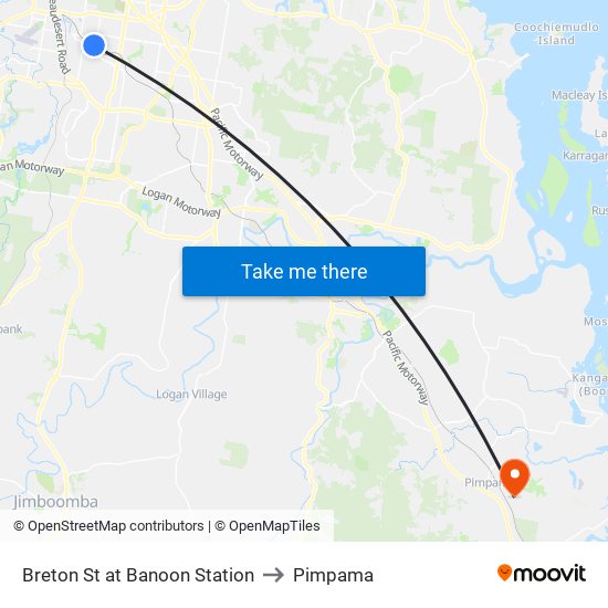 Breton St at Banoon Station to Pimpama map