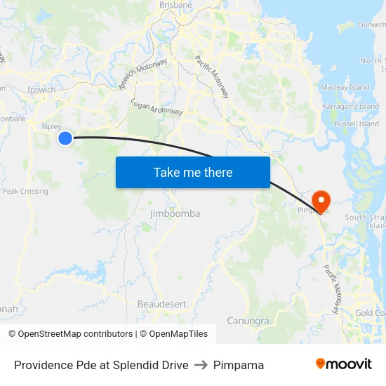 Providence Pde at Splendid Drive to Pimpama map