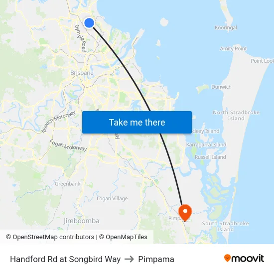 Handford Rd at Songbird Way to Pimpama map