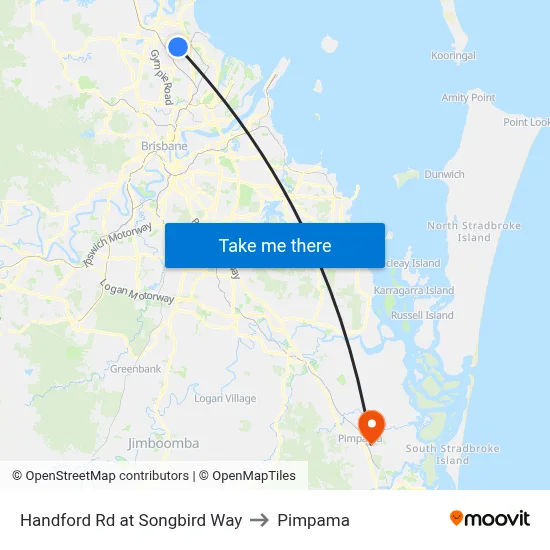 Handford Rd at Songbird Way to Pimpama map