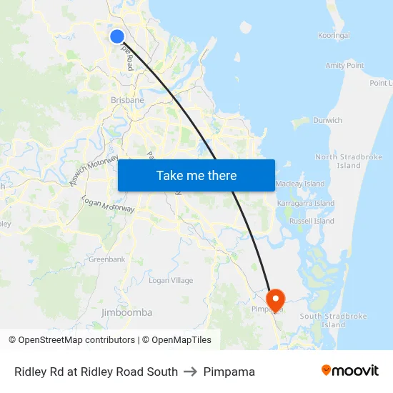 Ridley Rd at Ridley Road South to Pimpama map