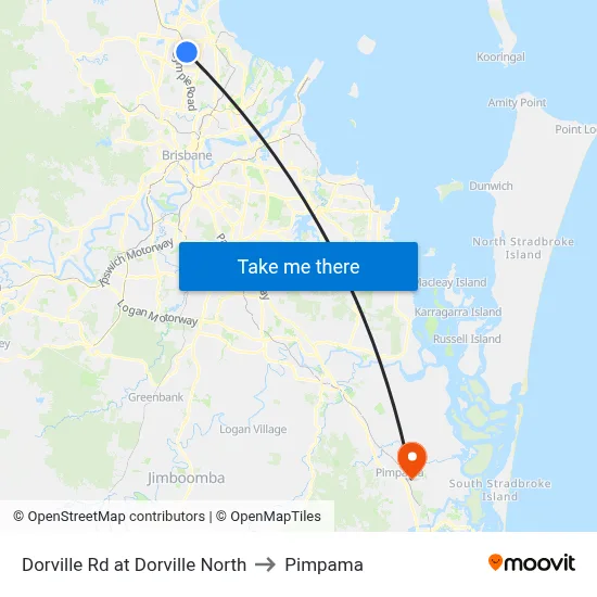 Dorville Rd at Dorville North to Pimpama map