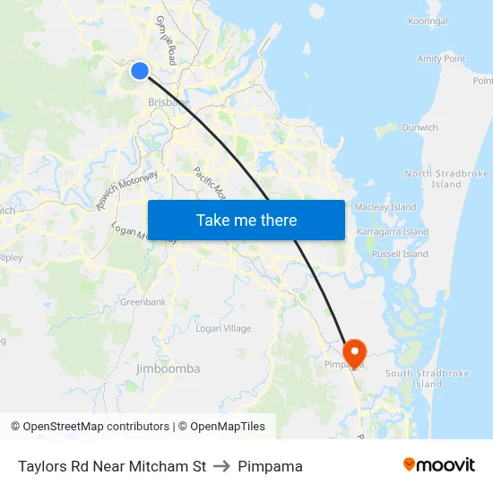 Taylors Rd Near Mitcham St to Pimpama map