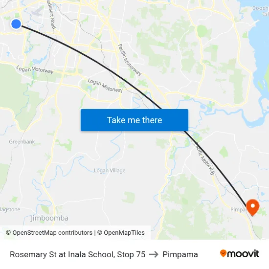 Rosemary St at Inala School, Stop 75 to Pimpama map