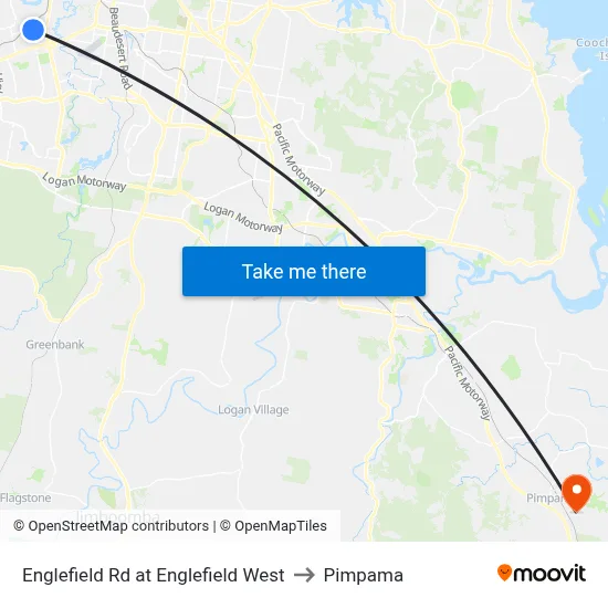Englefield Rd at Englefield West to Pimpama map