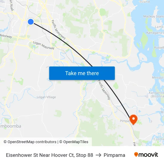 Eisenhower St Near Hoover Ct, Stop 88 to Pimpama map