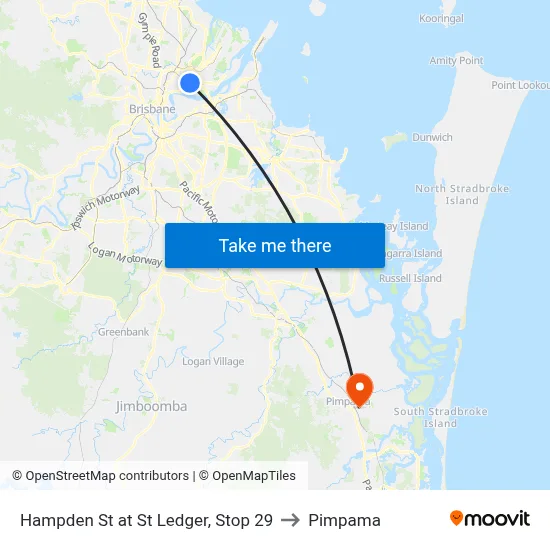 Hampden St at St Ledger, Stop 29 to Pimpama map