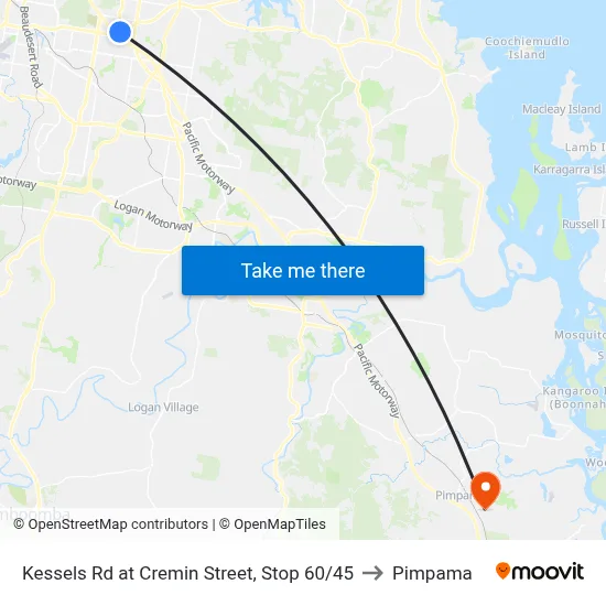 Kessels Rd at Cremin Street, Stop 60/45 to Pimpama map
