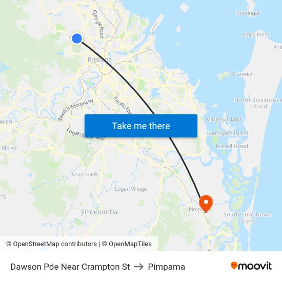 Dawson Pde Near Crampton St to Pimpama map