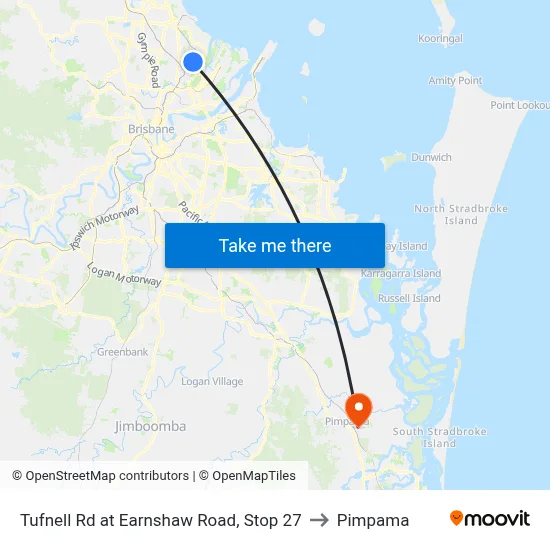 Tufnell Rd at Earnshaw Road, Stop 27 to Pimpama map