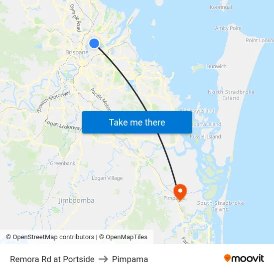 Remora Rd at Portside to Pimpama map