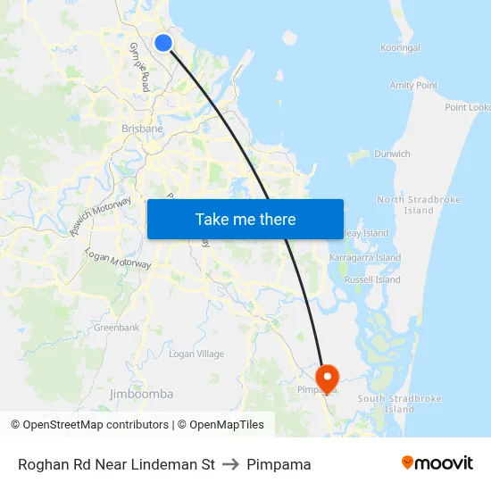Roghan Rd Near Lindeman St to Pimpama map
