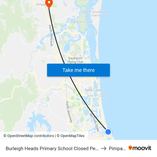 Burleigh Heads Primary School Closed Permanently to Pimpama map