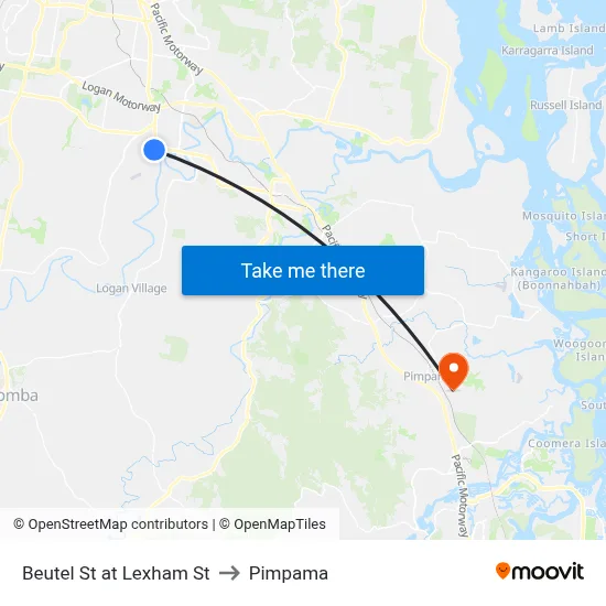 Beutel St at Lexham St to Pimpama map
