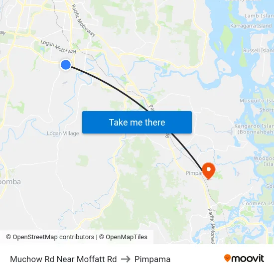 Muchow Rd Near Moffatt Rd to Pimpama map
