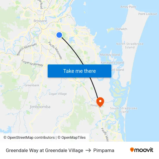 Greendale Way at Greendale Village to Pimpama map