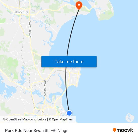 Park Pde Near Swan St to Ningi map