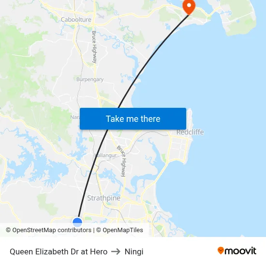 Queen Elizabeth Dr at Hero to Ningi map
