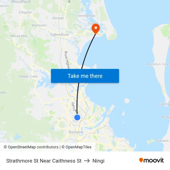 Strathmore St Near Caithness St to Ningi map
