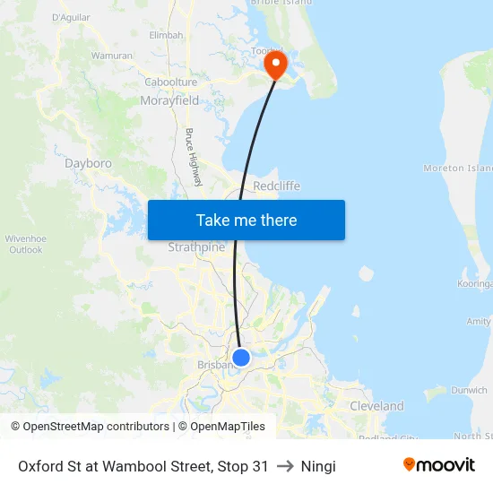 Oxford St at Wambool Street, Stop 31 to Ningi map
